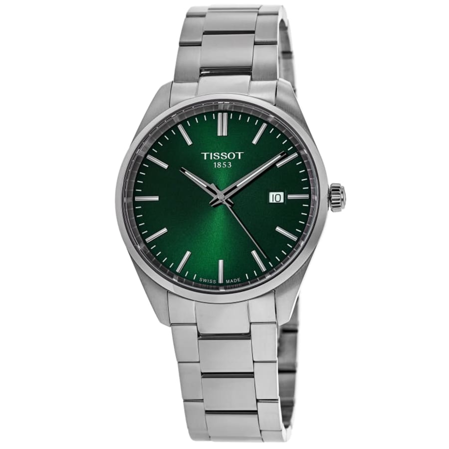 Tissot PR 100 Quartz 34mm Green Dial Steel Women's Watch T150.210.11.091.00