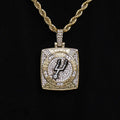 San Antonio Spurs Championship Pendant - Yellow Gold