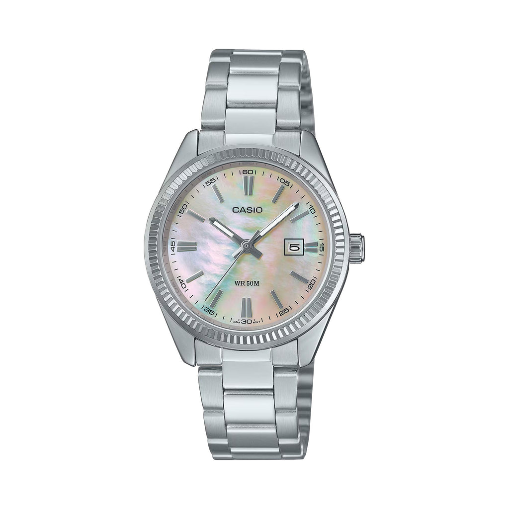 Casio Women’s Pink Mother of Pearl Stainless Steel Watch - LTP-1302DS-4AVDF