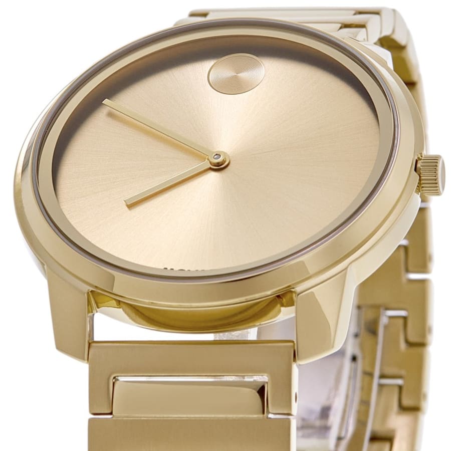 Movado Bold Classic Champagne Dial PVD Stainless Steel Men's Watch 3601313