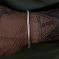 Snake Chain Bracelet in White Gold- 4mm