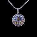 Los Angeles Sparks Official WNBA Logo Pendant in White Gold