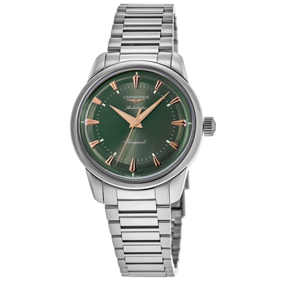 Longines Conquest Heritage Automatic Green Dial Stainless Steel Men's Watch L1.649.4.02.6