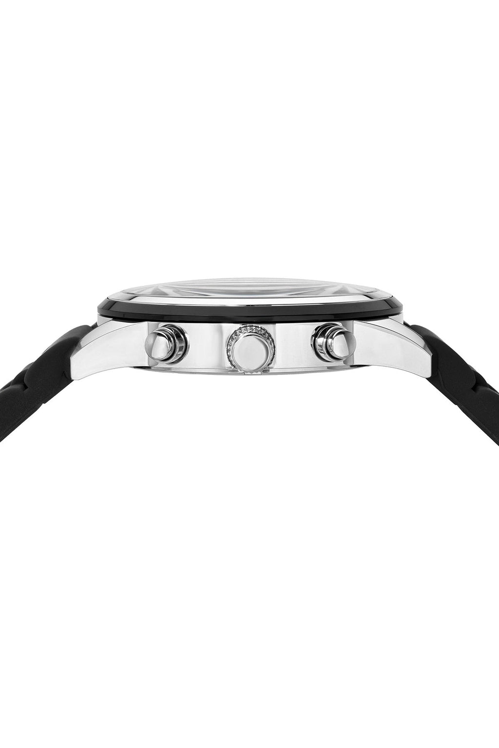 Porsamo Bleu Logan Chronograph Silicon Silver Tone & Black Men's Watch 1451DLOR