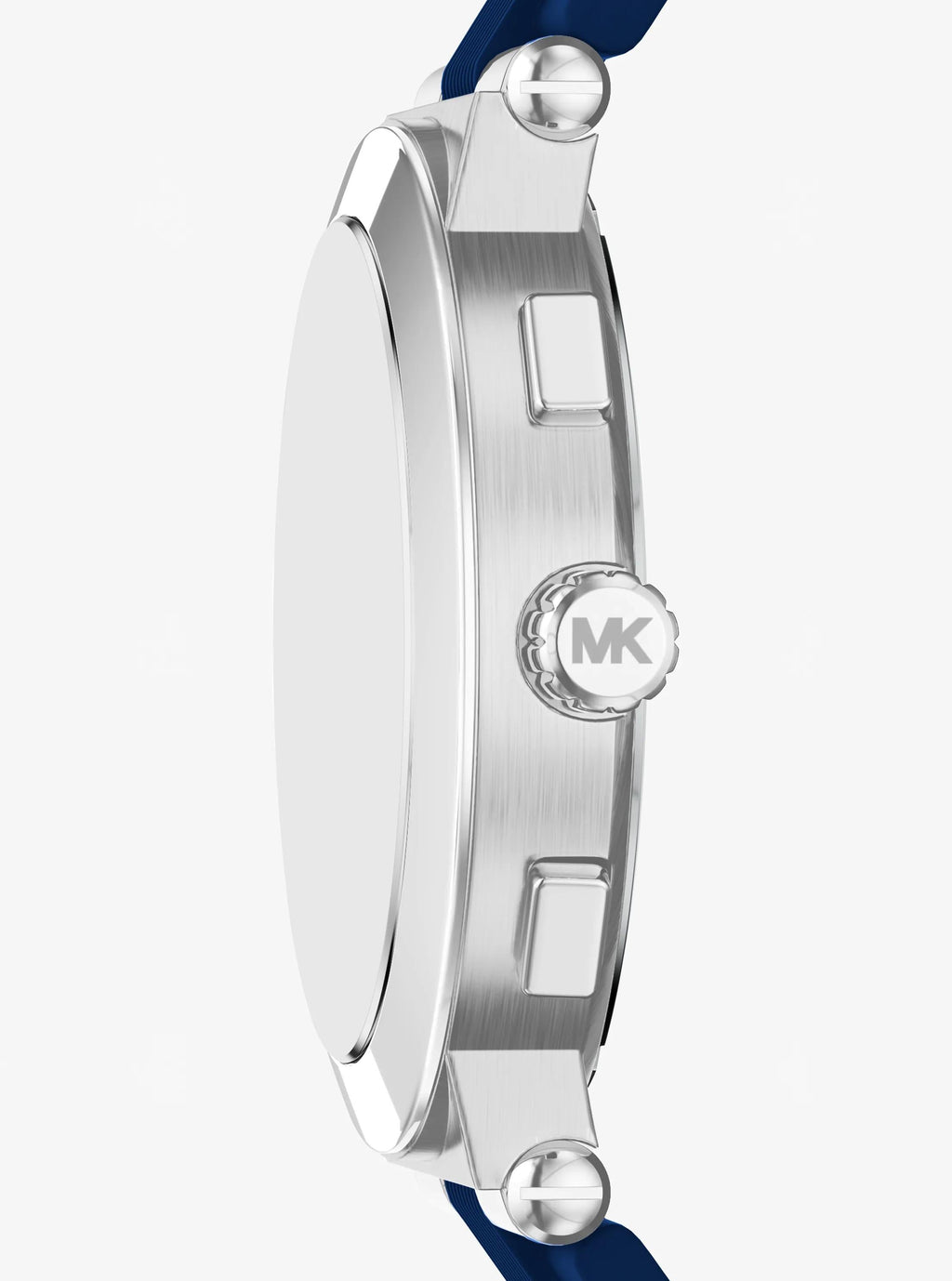 Oversized Billie Silver-Tone and Silicone Watch