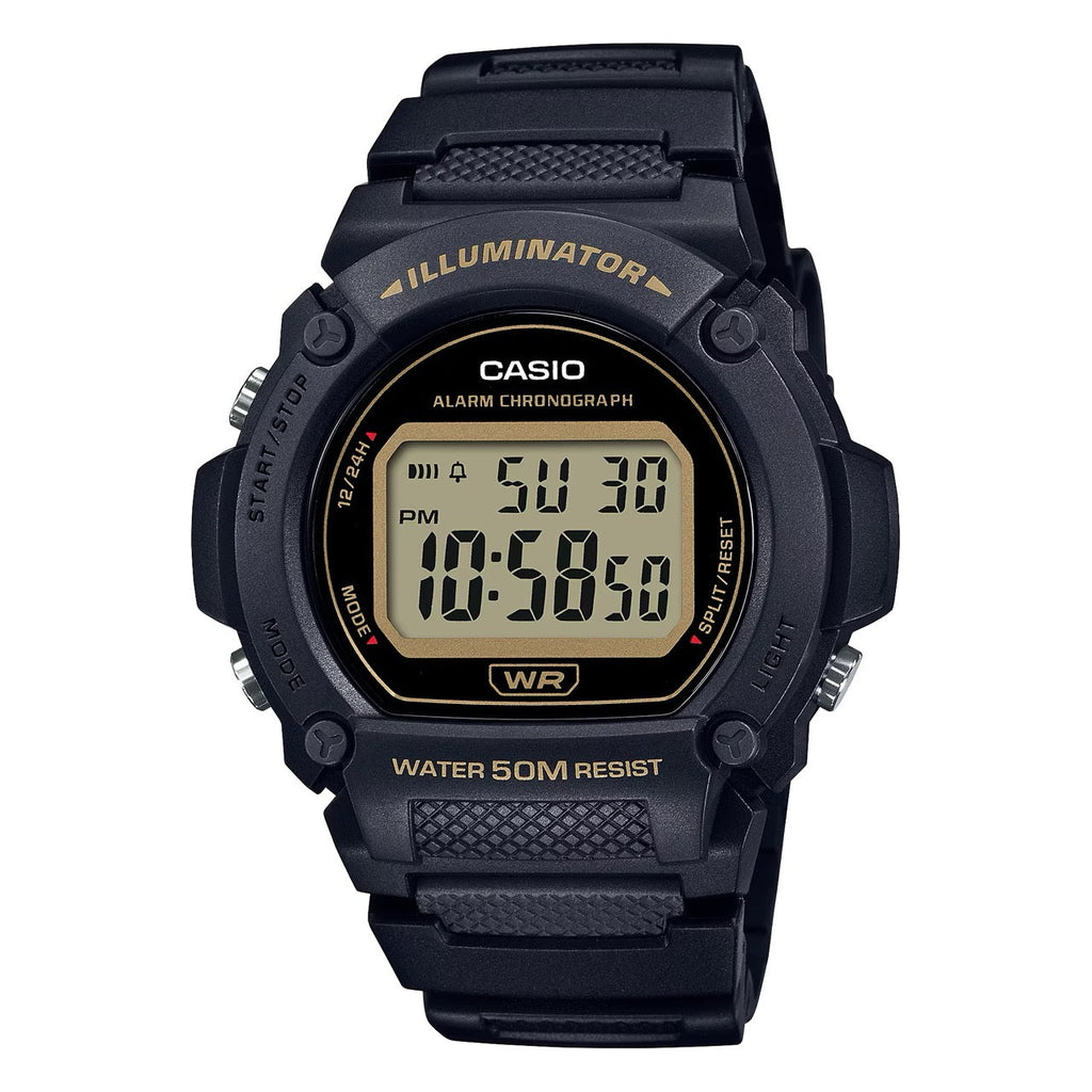 Casio Men's Classic Digital Watch with Black Dial - W-219H-1A2VCF