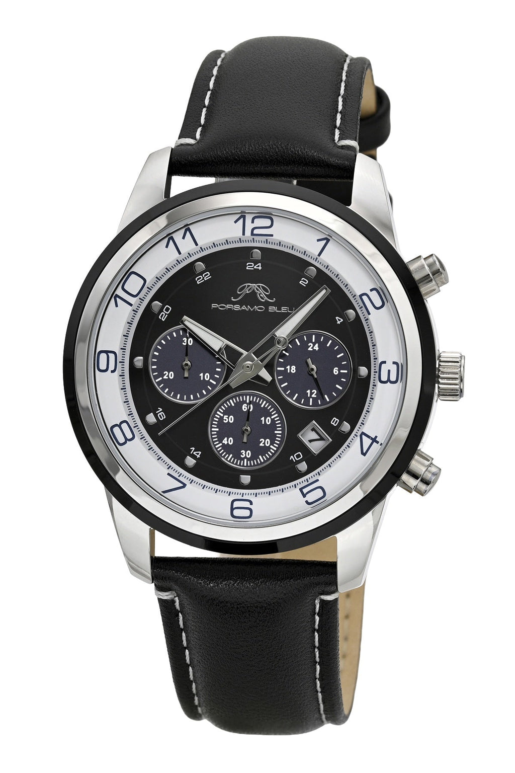 Porsamo Bleu Men's Arthur Genuine Leather Band Watch 1091GARL