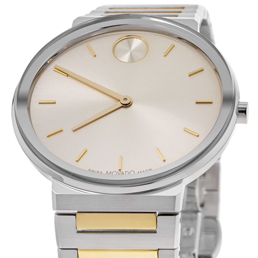 Movado Bold Horizon White Dial Steel Men's Watch 3601075
