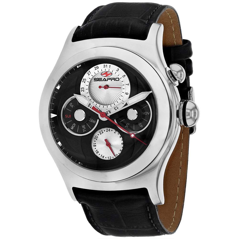 Seapro Men's Black dial Watch