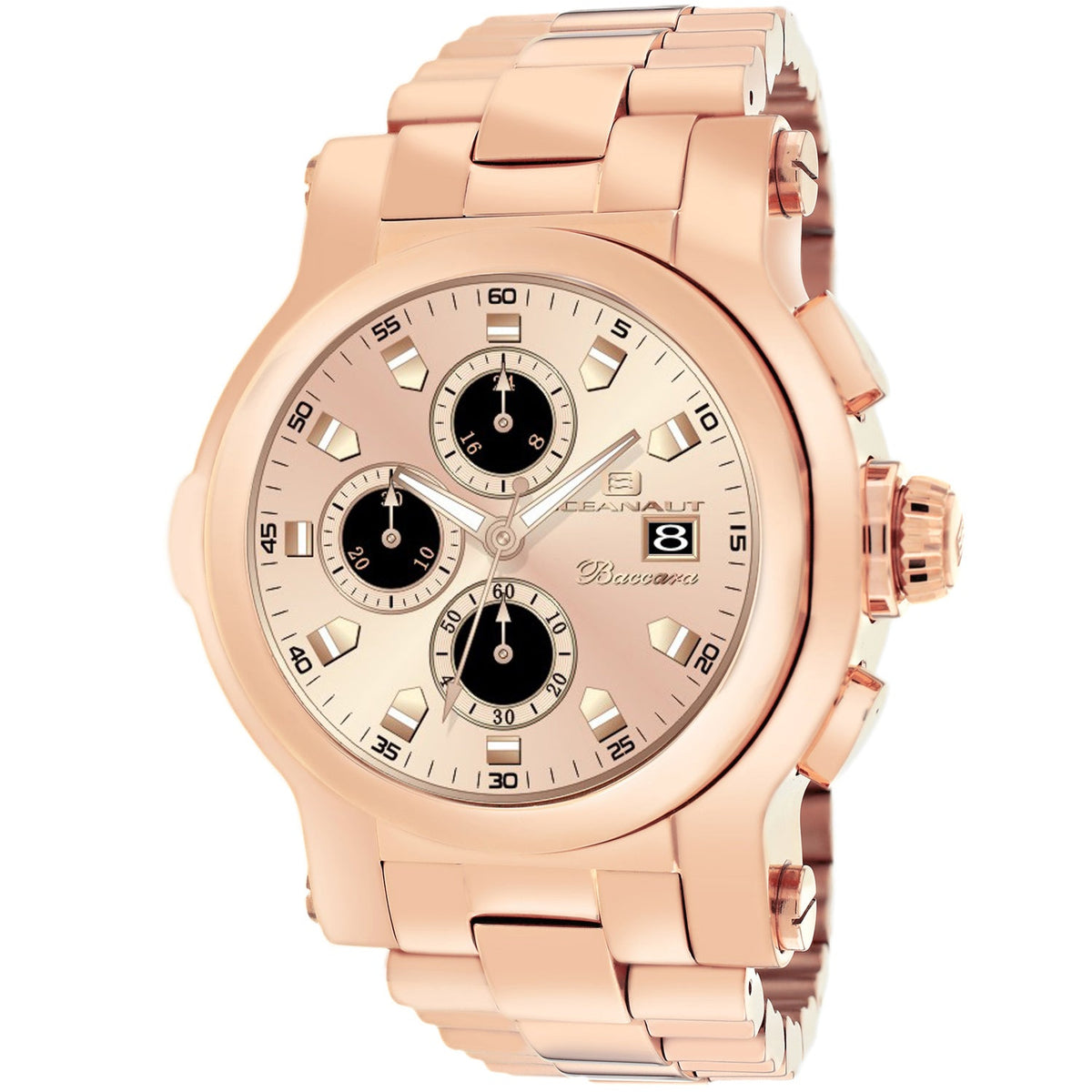 Oceanaut Men's Baccara XL Rose Gold Round 50mm