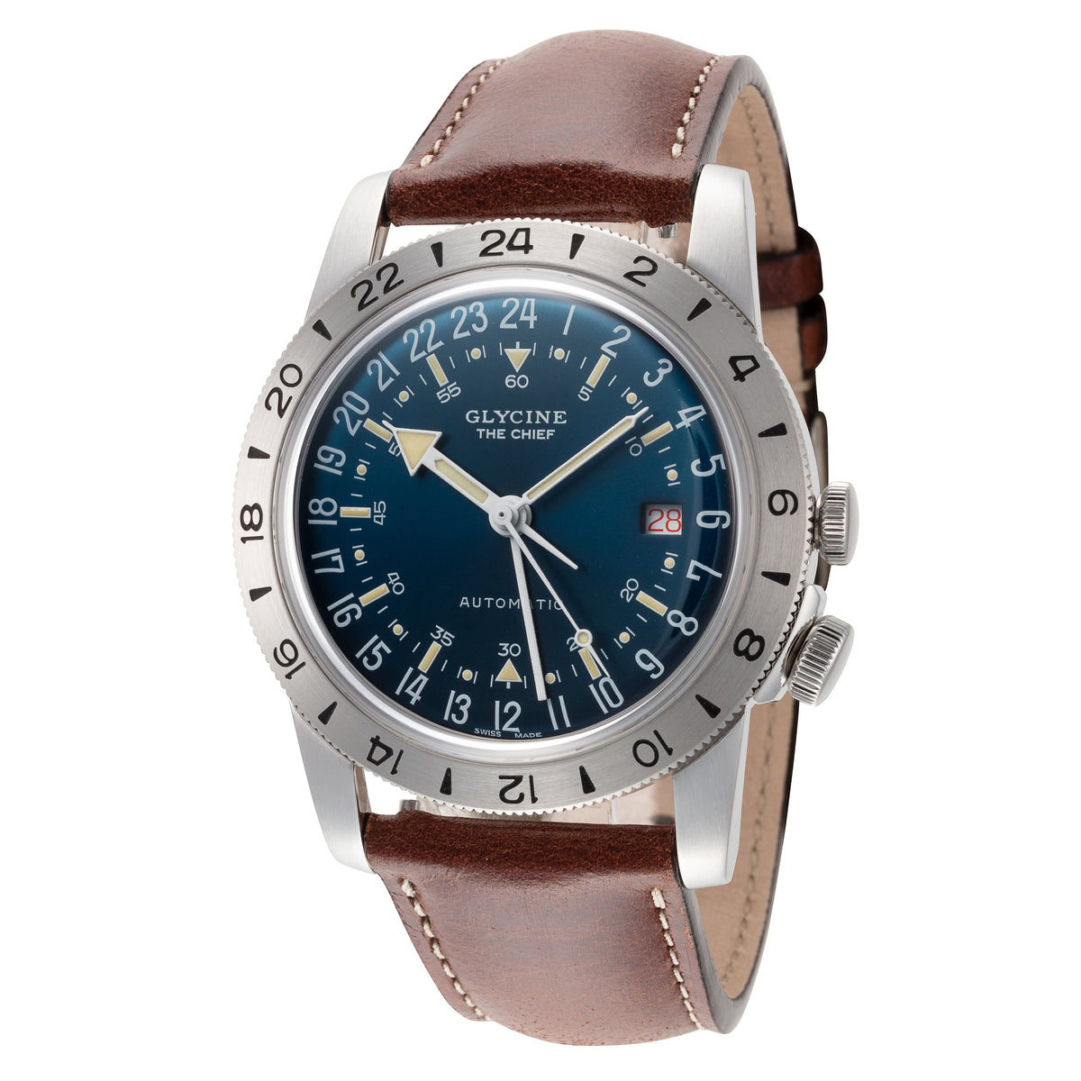 Glycine Men's Airman Vintage The Chief 40mm Automatic Watch