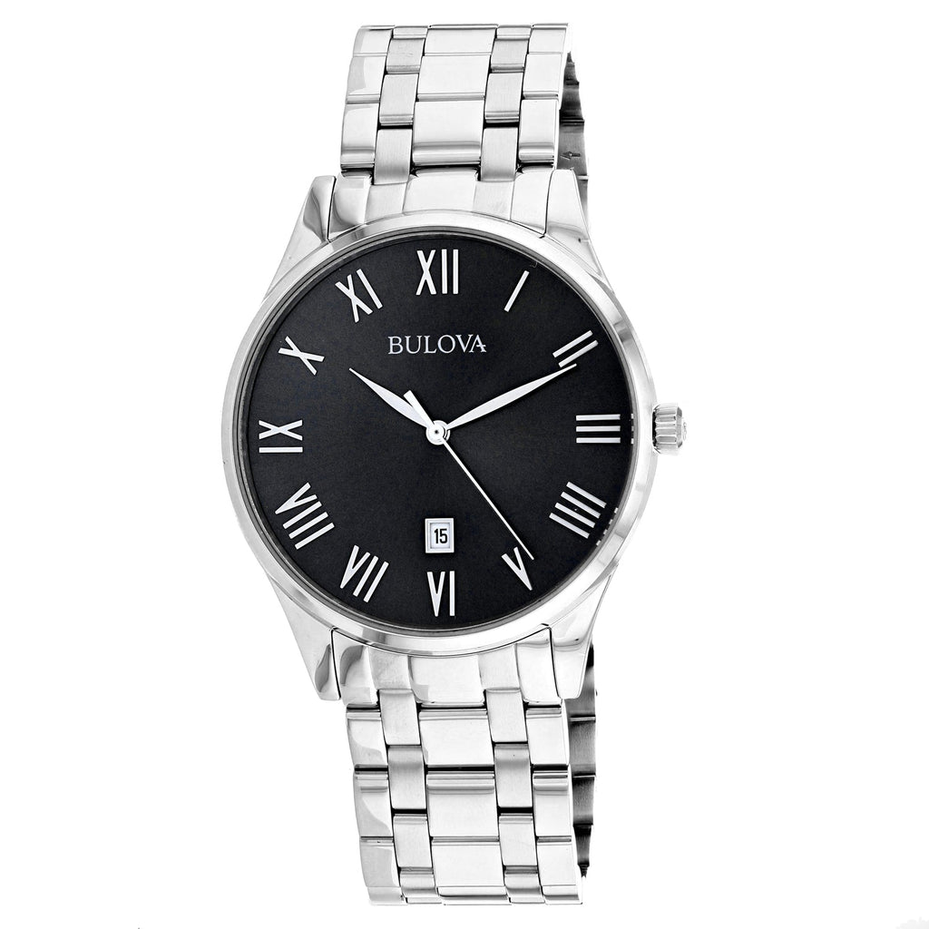 Bulova Men's Classic Black Dial Watch
