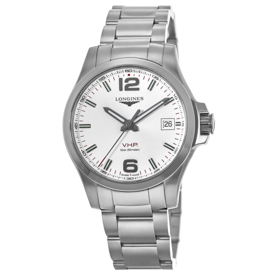 Longines Conquest V.H.P. Stainless Steel Silver Dial Men's Watch L3.716.4.76.6