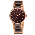 Rado Centrix Automatic Brown Dial Two-Tone Ceramic & Stainless Steel Unisex Watch R30017302
