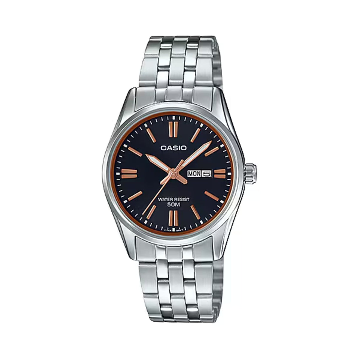 Casio Women’s Black Dial Stainless Steel Bracelet Watch - LTP-1335D-1A2V