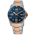 Longines HydroConquest Automatic Blue Dial Rose Gold PVD Steel Men's Watch L3.782.3.98.7