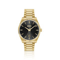 Cheswick gold-tone watch with fluted bezel