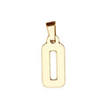 Custom Number Pendant Necklace - 14K Gold Plated Stainless Steel