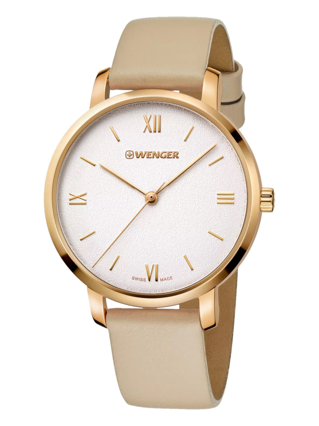 Wenger Swiss Army Ladies 01.1731.105 Metropolitan Donnissima Beige Dial Watch 38mm