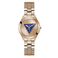 Guess Women's Tri Plaque Rose gold Dial Watch