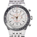 Breitling Navitimer Montbrillant Chronograph Automatic Stainless Steel And Leather Watch (Pre-Owned)