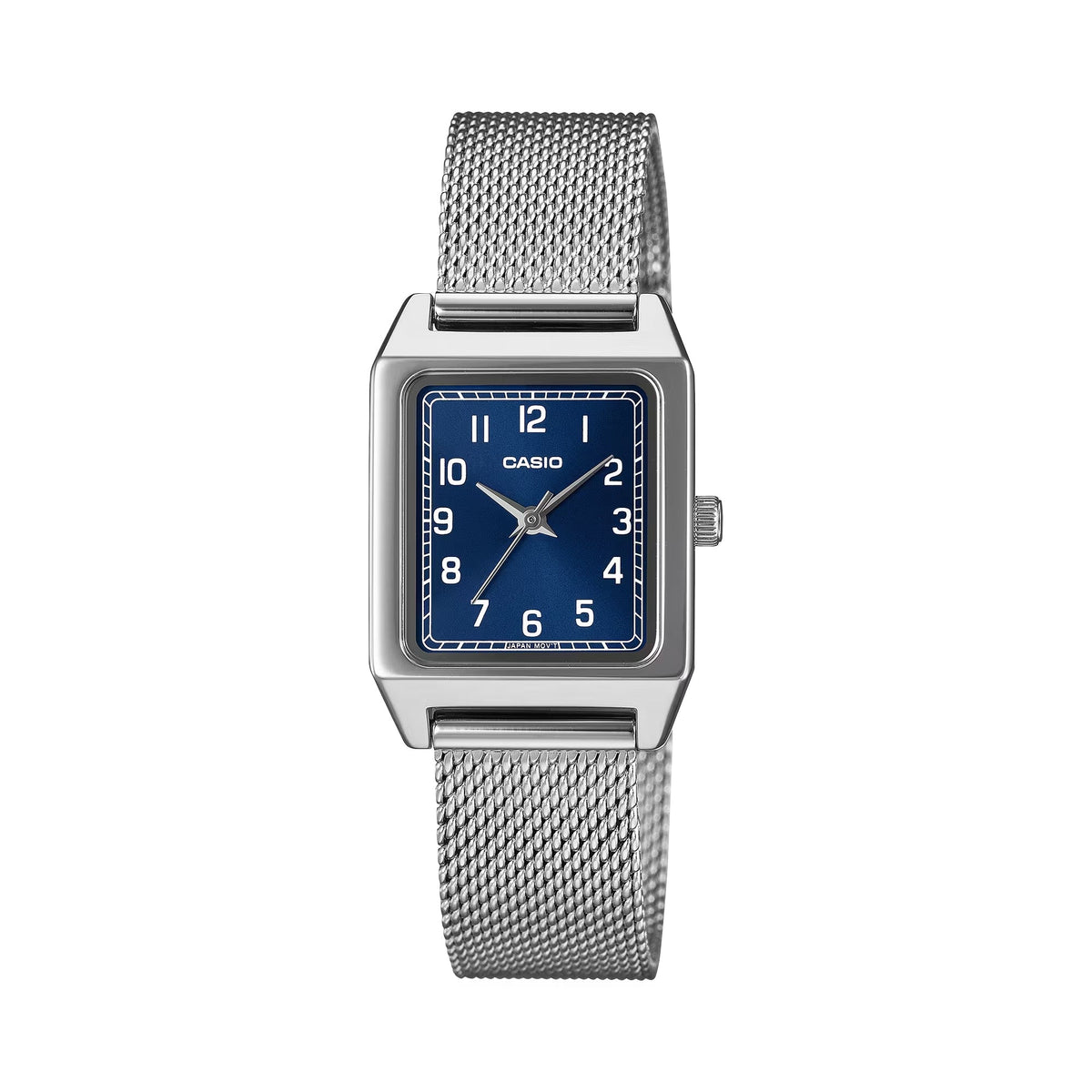 Casio Women's Blue Dial Stainless Steel Mesh Classic Watch - LTP-B150M-2BDF