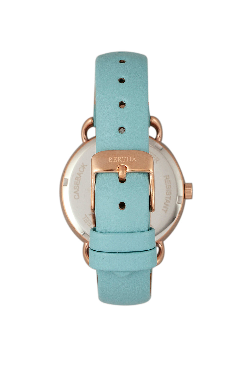 Gwen Leather-Band Watch with Day & Date