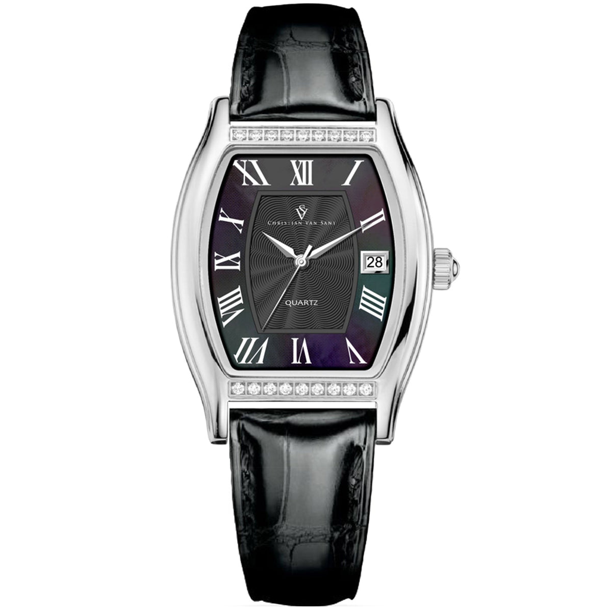 Christian Van Sant Women's Gemma Black Dial Watch