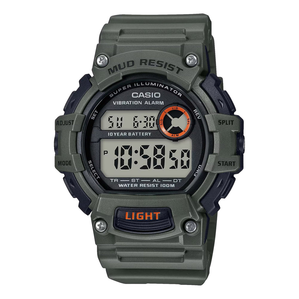 Casio Men's Tactical Digital Sport Watch with Green Dial - TRT-110H-3AV
