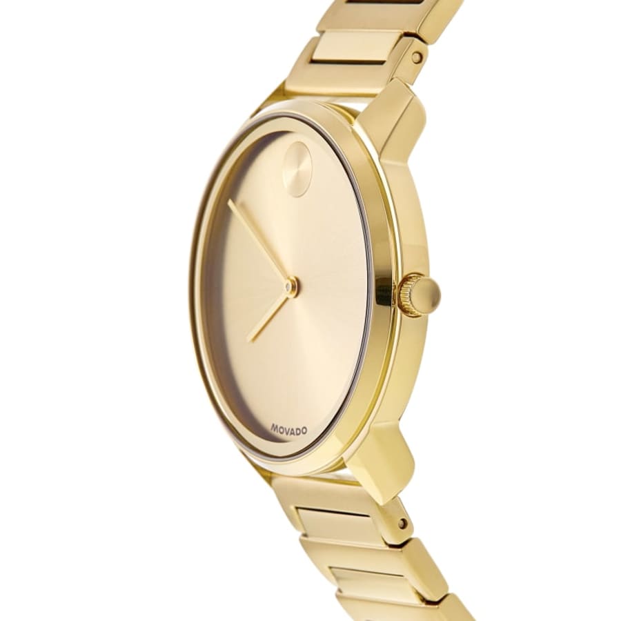 Movado Bold Classic Champagne Dial PVD Stainless Steel Men's Watch 3601313