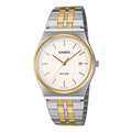 Casio Men’s White Dial Two Tone Stainless Steel Wristwatch - MTP-B145SG-7AVDF