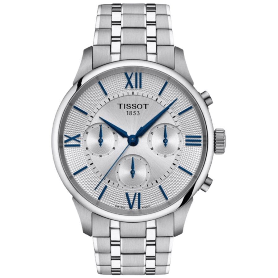 Tissot Chemin Des Tourelles Automatic Chronograph Silver Dial Steel Men's Watch T139.462.11.038.00