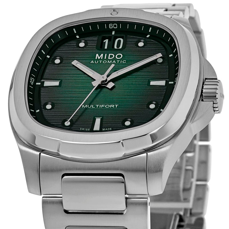 Mido Multifort TV Big Date Green Dial Steel Men's Watch M049.526.11.091.00