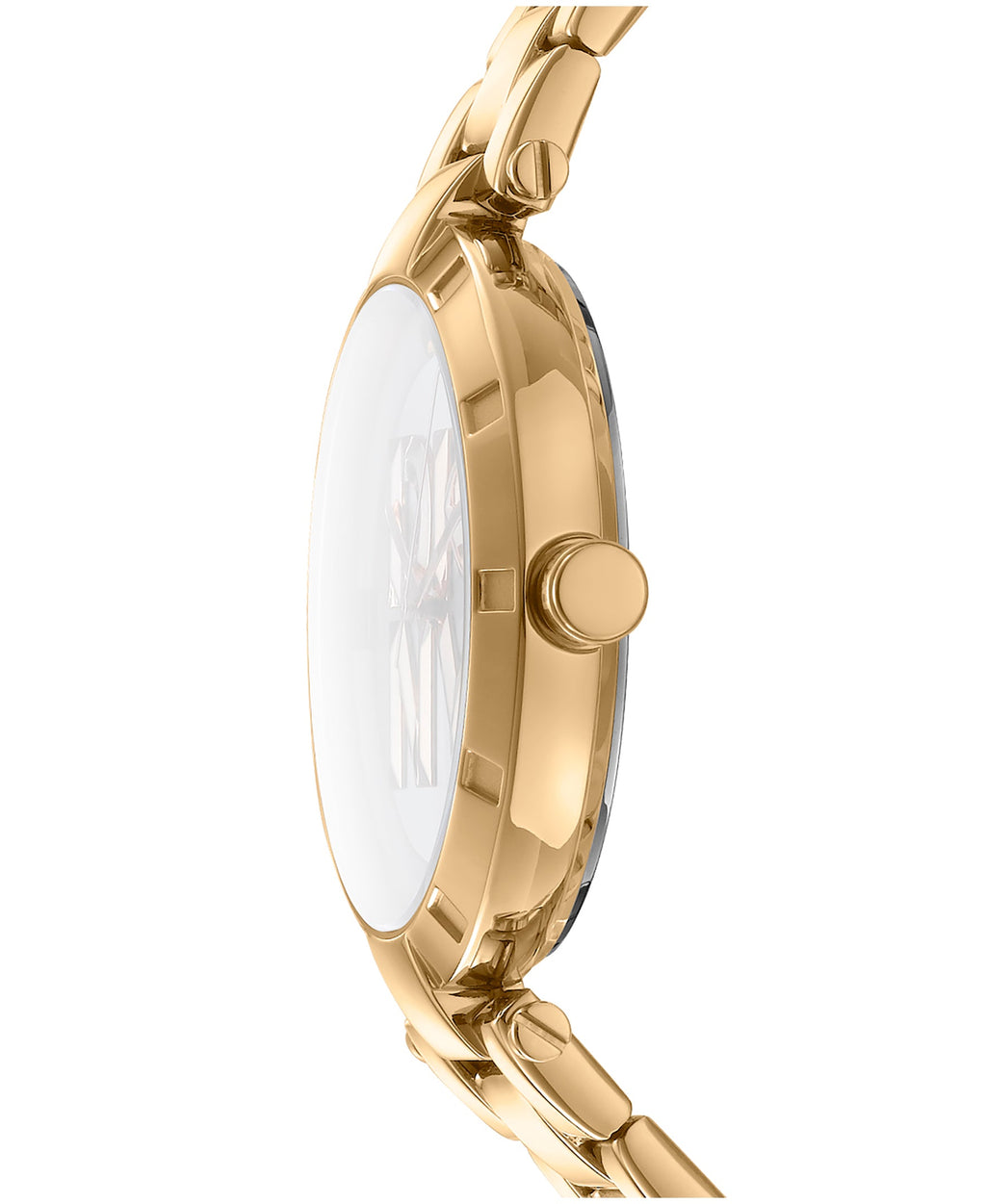 LOGO Essential Logo Silver White Dial Gold Women's Watch