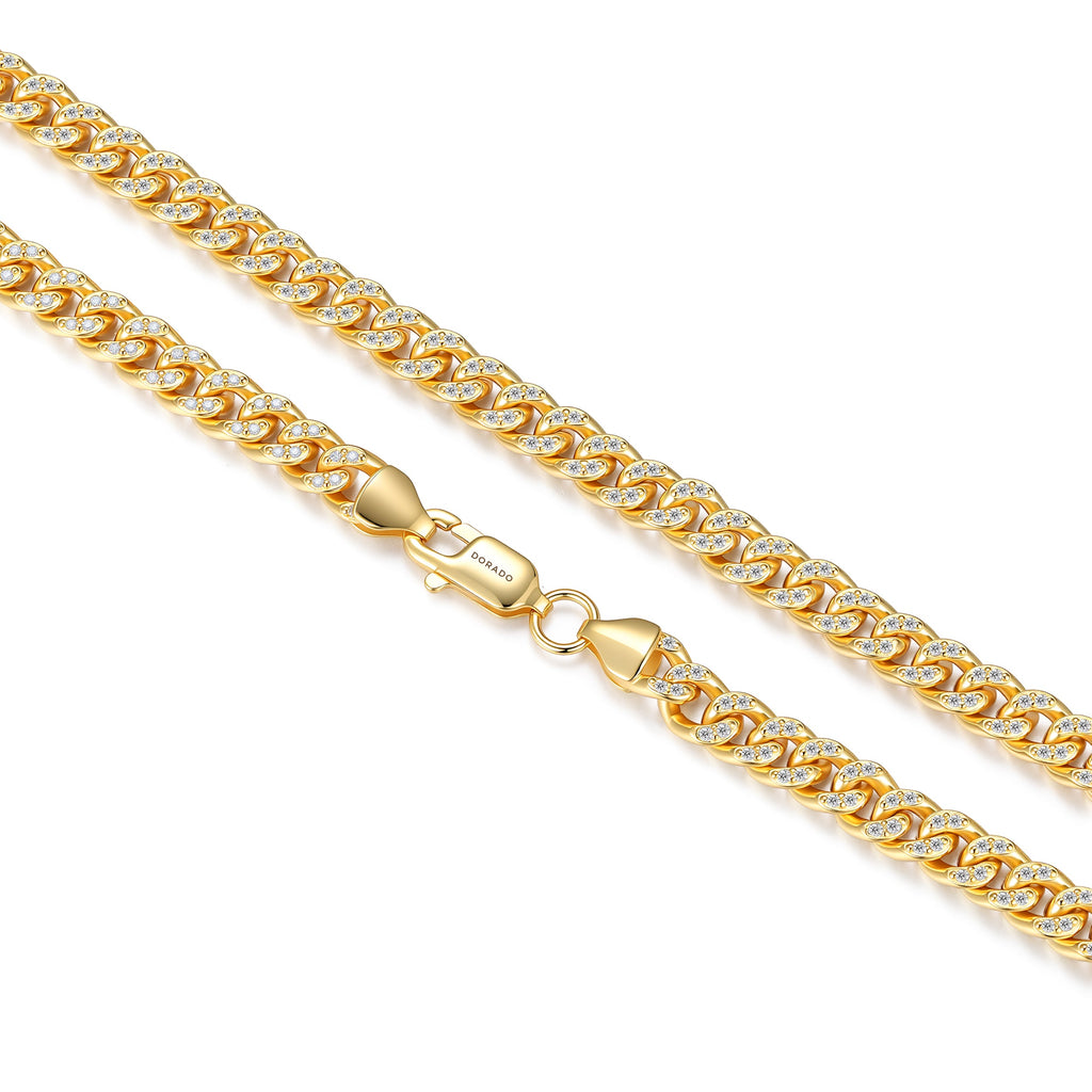Mens Iced Cuban Link Chain - 5mm