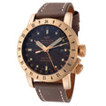 Glycine Men's Airman Contemporary Bronze GMT 44mm Automatic Watch