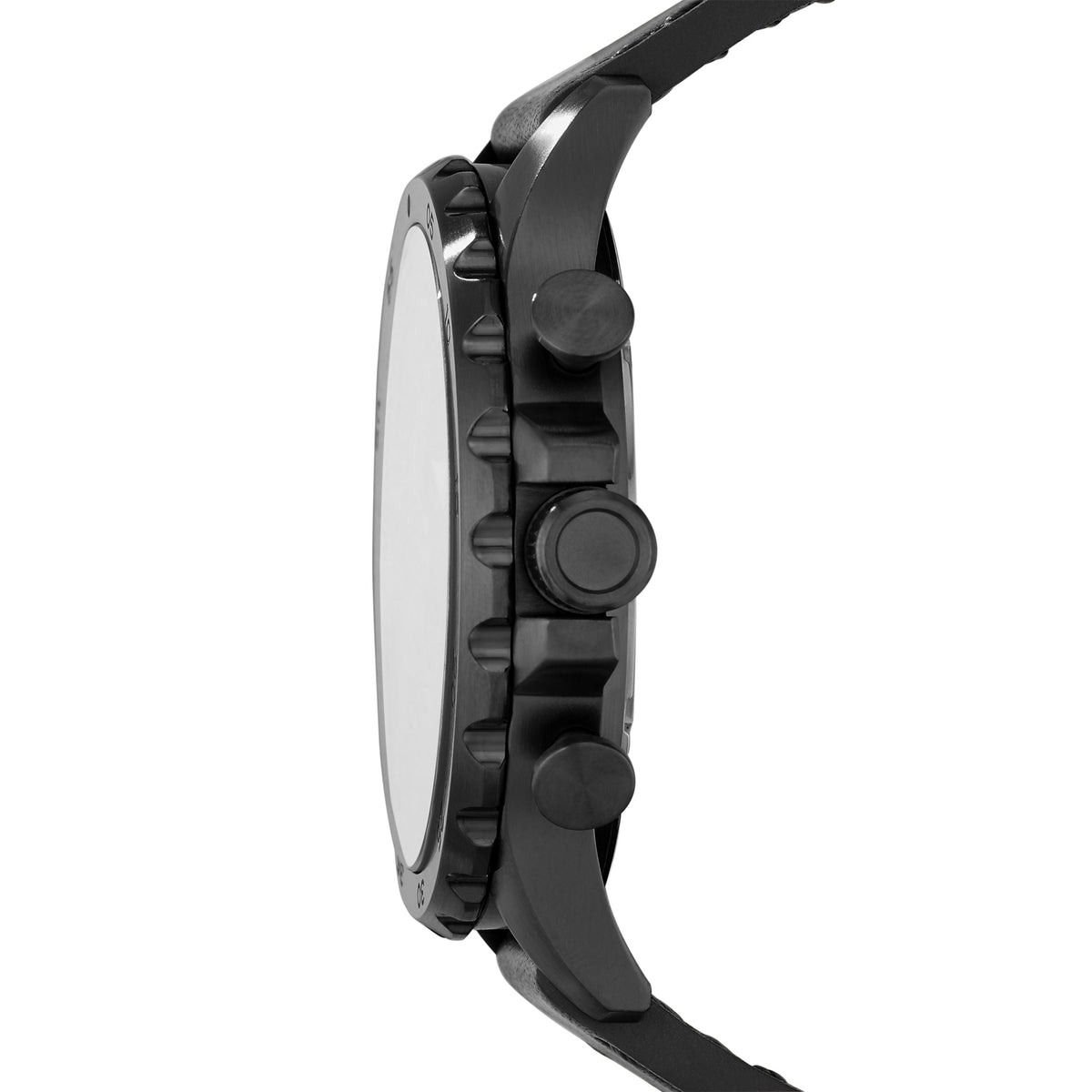 Fossil Men's Nate 50mm Chronograph Black Stainless Steel Watch