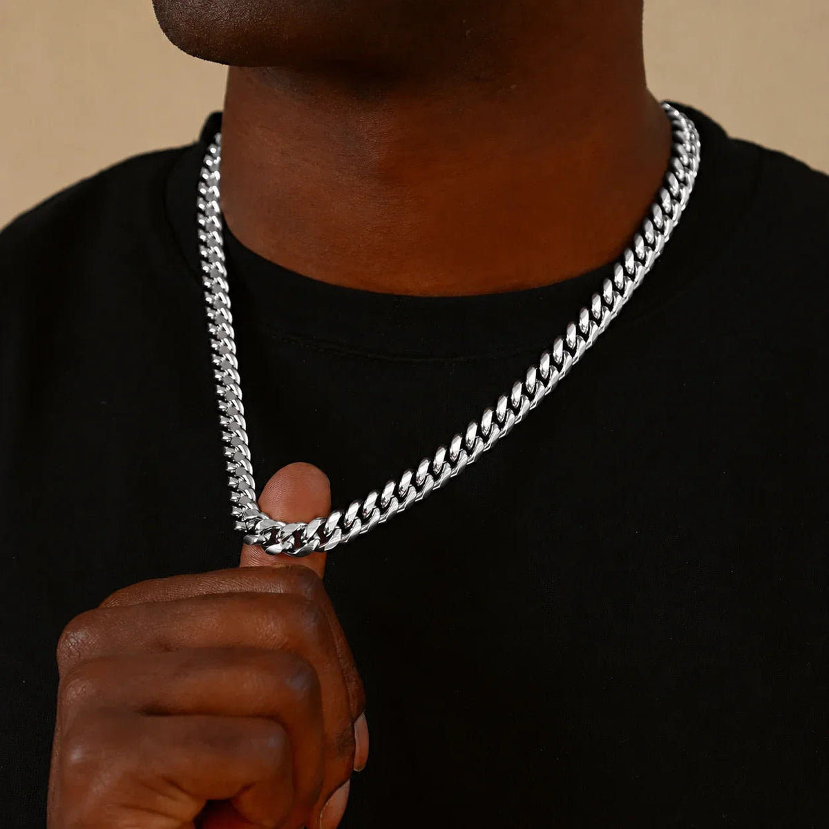 Mens Miami Cuban Link Chain - 10mm