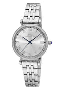 Porsamo Bleu Women's Emma Stainless Steel Silver Tone Sunray Dial Watch 1411AEMS