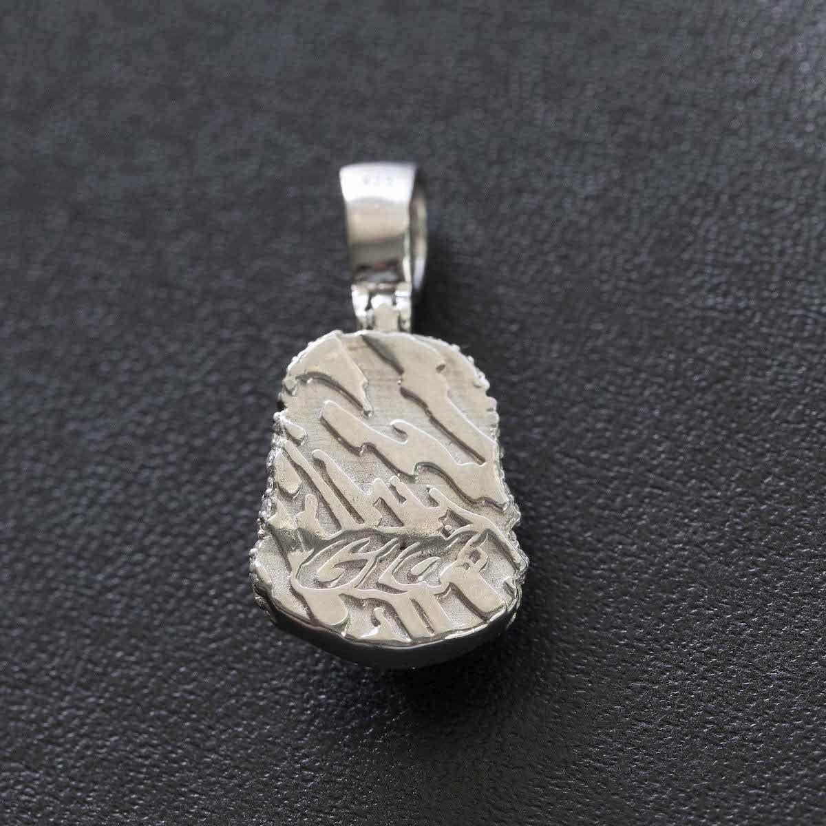 Solid White Gold Micro Jesus Pendant