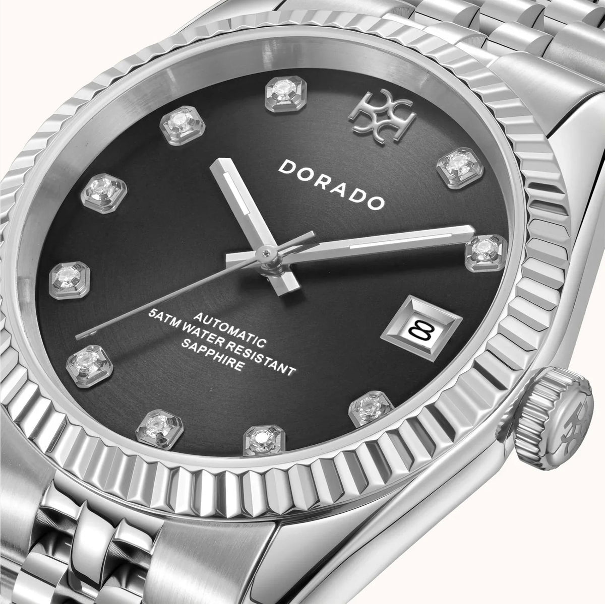 DORADO Silver Timeless Watch - Black