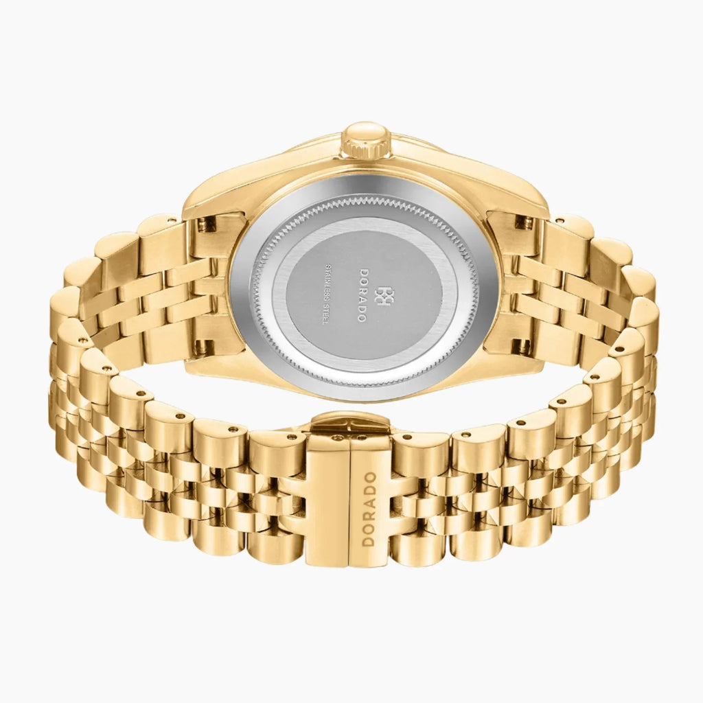 DORADO Gold Timeless Watch - Chocolate