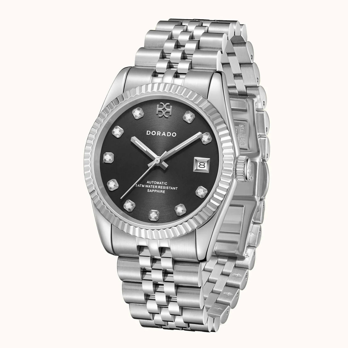DORADO Silver Timeless Watch - Black