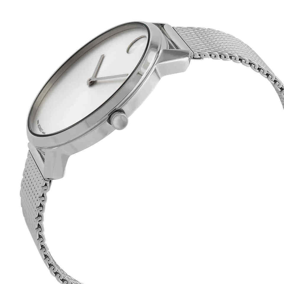 MOVADO BOLD Men's 3600832 Thin Swiss Quartz Silver Watch 42mm
