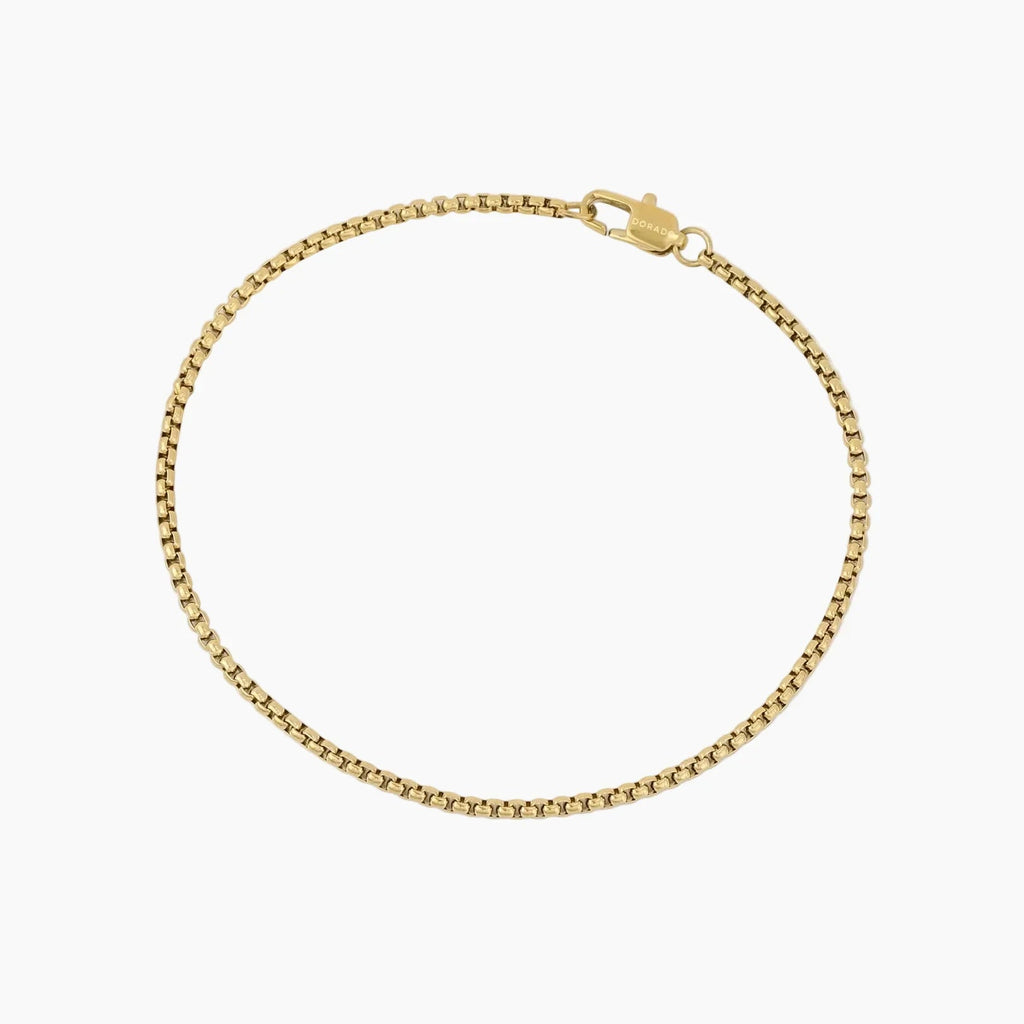 Mens Box Chain Bracelet - 2mm