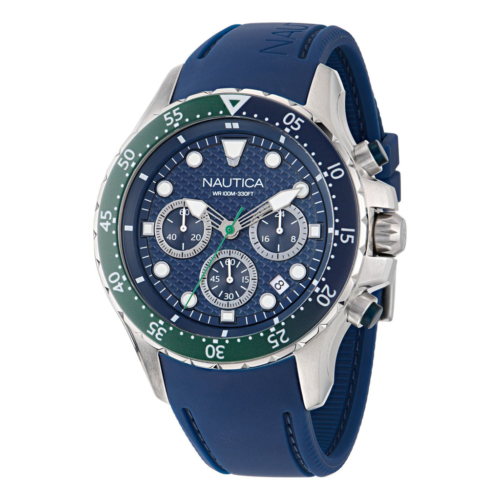 Nautica Nst Chronograph Silicone Watch