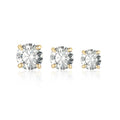 Round Cut Moissanite Stud Earrings