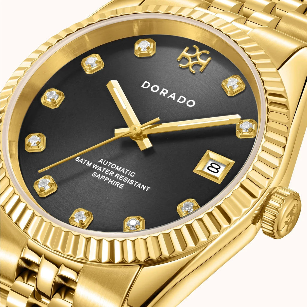 DORADO Gold Timeless Watch - Black