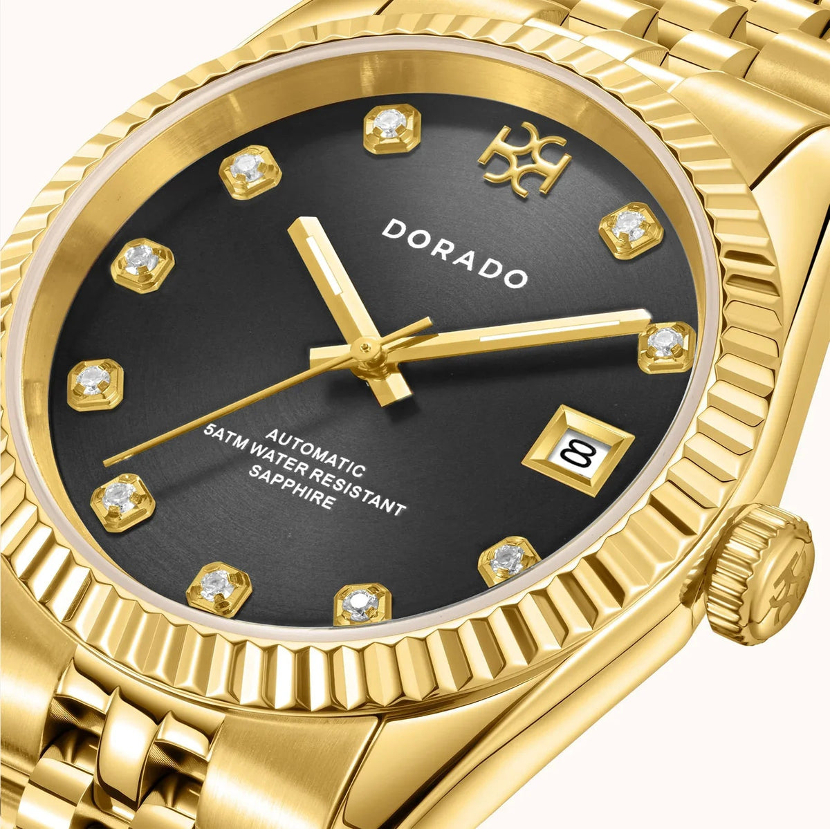 DORADO Gold Timeless Watch - Black