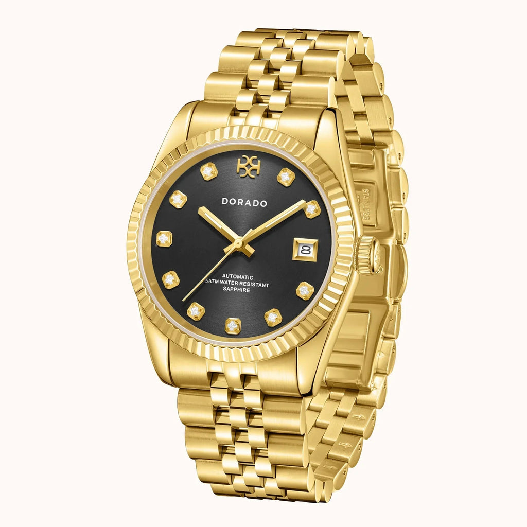 DORADO Gold Timeless Watch - Black